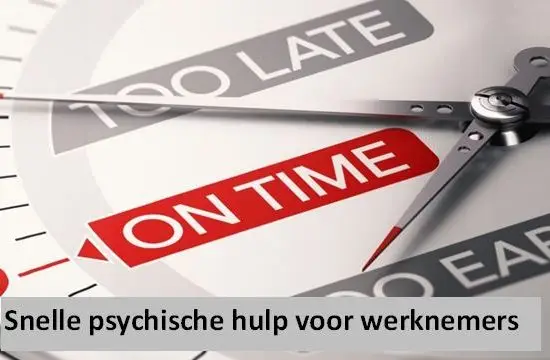 Snelle psychologische hulp voor werknemers zonder wachtlijst